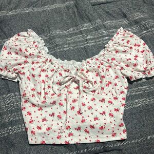 Sabrina flower crop top